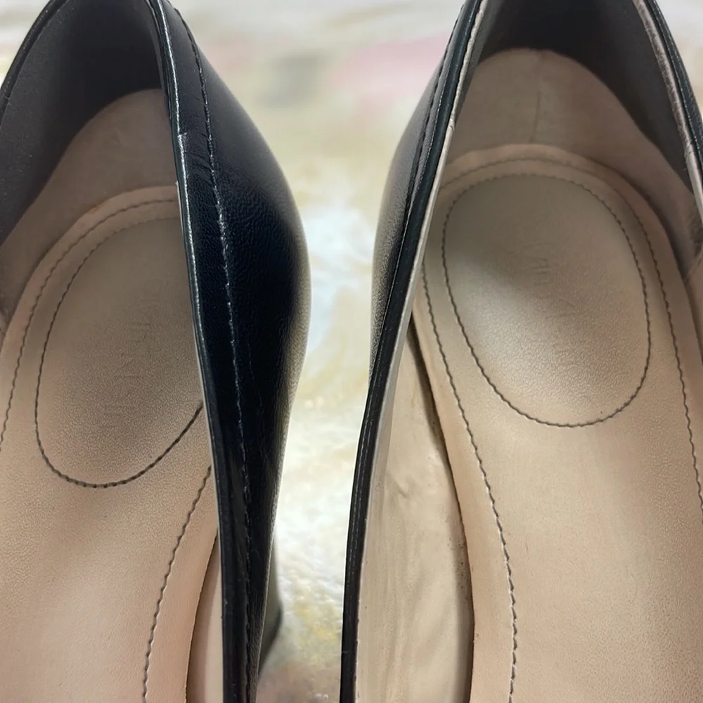 Calvin Klein Black Wedges Open-Toe Shoe 8
